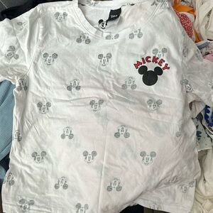 Disney Mickey Pattern Tee, lightly worn